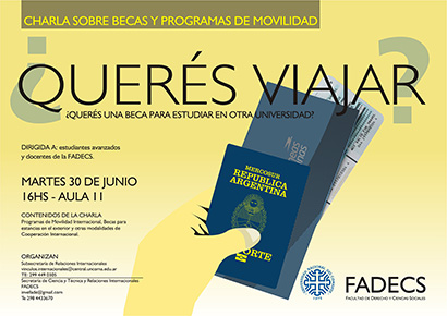 CHARLA SOBRE BECAS Y PROGRAMAS DE MOVILIDAD